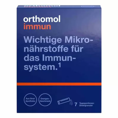 ORTHOMOL Immune Direct Granulat oransje, 7 stk