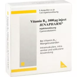 VITAMIN B12 1 000 μg Inject Jenapharm ampuller, 5 stk
