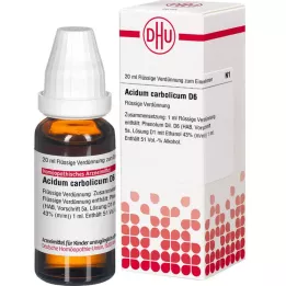 ACIDUM CARBOLICUM D 6 Fortynning, 20 ml