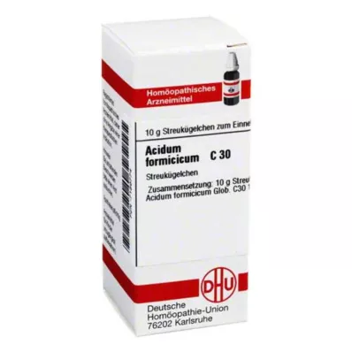 ACIDUM FORMICICUM C 30 globuler, 10 g