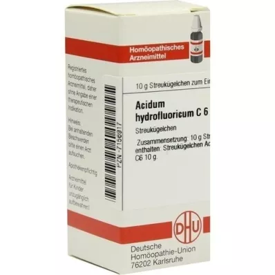 ACIDUM HYDROFLUORICUM C 6 globuli, 10 g