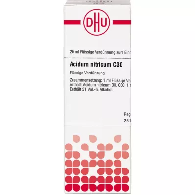 ACIDUM NITRICUM C 30-fortynning, 20 ml