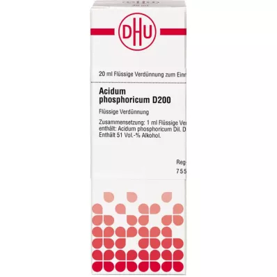 ACIDUM PHOSPHORICUM D 200-fortynning, 20 ml