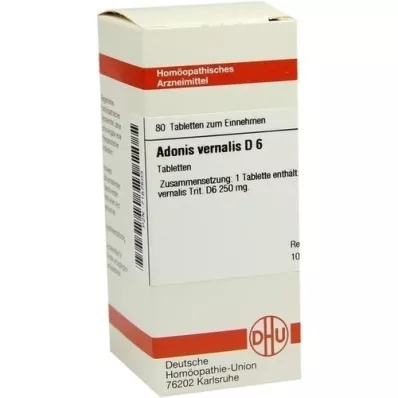 ADONIS VERNALIS D 6 tabletter, 80 stk
