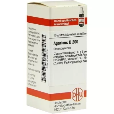 AGARICUS D 200 globuler, 10 g