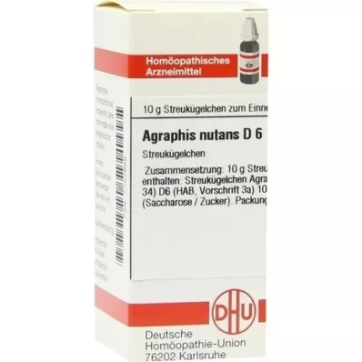 AGRAPHIS NUTANS D 6 globuli, 10 g