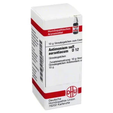 ANTIMONIUM SULFURATUM aurantiacum D 12 kuler, 10 g