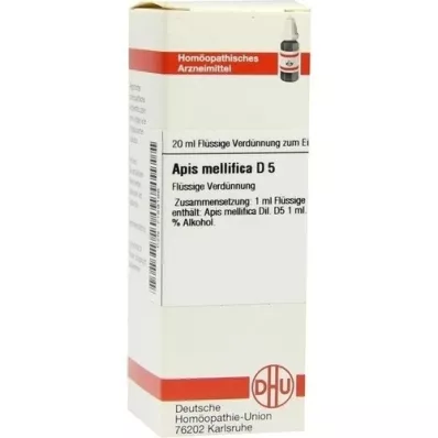 APIS MELLIFICA D 5 fortynning, 20 ml