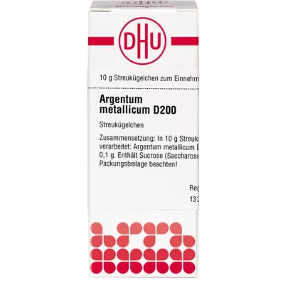 ARGENTUM METALLICUM D 200 globuler, 10 g