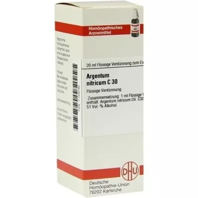 ARGENTUM NITRICUM C 30-fortynning, 20 ml