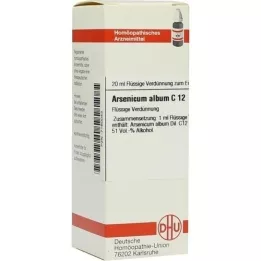 ARSENICUM ALBUM C 12 Fortynning, 20 ml