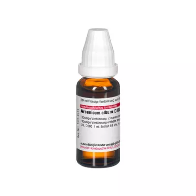 ARSENICUM ALBUM D 200-fortynning, 20 ml ARSENICUM ALBUM D 200-fortynning, 20 ml
