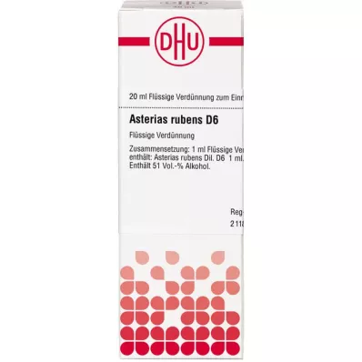 ASTERIAS RUBENS D 6 Fortynning, 20 ml
