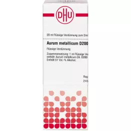 AURUM METALLICUM D 200-fortynning, 20 ml