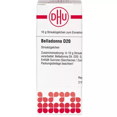BELLADONNA D 20 globuler, 10 g