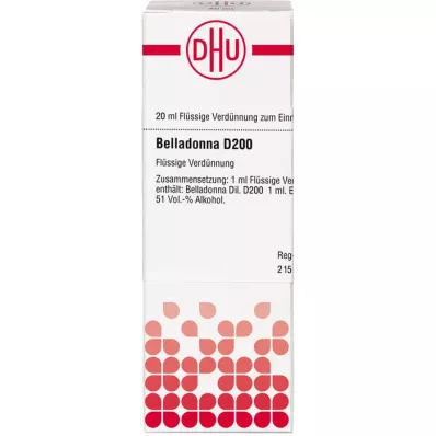 BELLADONNA D 200-fortynning, 20 ml