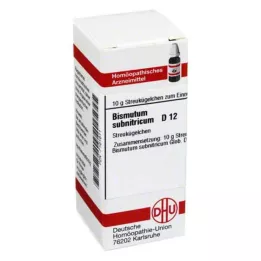 BISMUTUM SUBNITRICUM D 12 globuler, 10 g