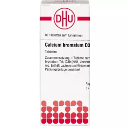 CALCIUM BROMATUM D 30 tabletter, 80 stk