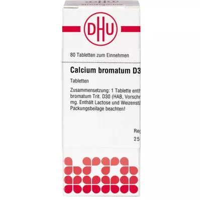 CALCIUM BROMATUM D 30 tabletter, 80 stk