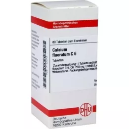 CALCIUM FLUORATUM C 6 tabletter, 80 stk