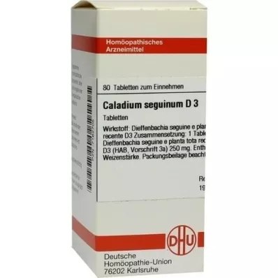 CALADIUM seguinum D 3 tabletter, 80 stk