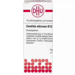 CANDIDA ALBICANS D 12 globuler, 10 g