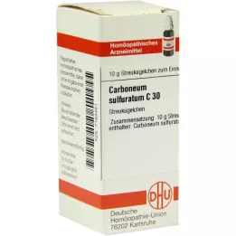 CARBONEUM SULFURATUM C 30 globuler, 10 g