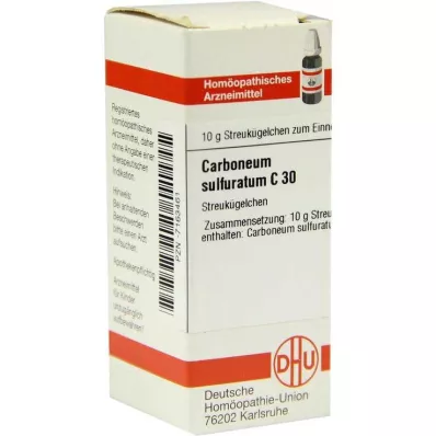 CARBONEUM SULFURATUM C 30 globuler, 10 g CARBONEUM SULFURATUM C 30 globuler, 10 g