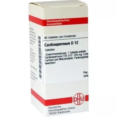CARDIOSPERMUM D 12 tabletter, 80 stk