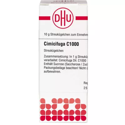 CIMICIFUGA C 1000 globuler, 10 g