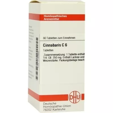 CINNABARIS C 6 tabletter, 80 stk