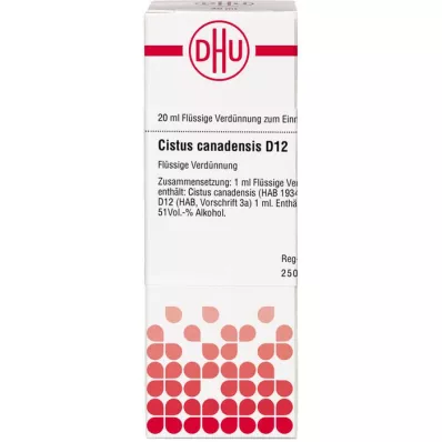 CISTUS CANADENSIS D 12 Fortynning, 20 ml