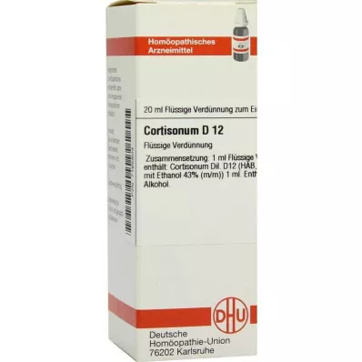 DHU Cortisonum D 12 Fortynning, 20 ml DHU Cortisonum D 12 Fortynning, 20 ml