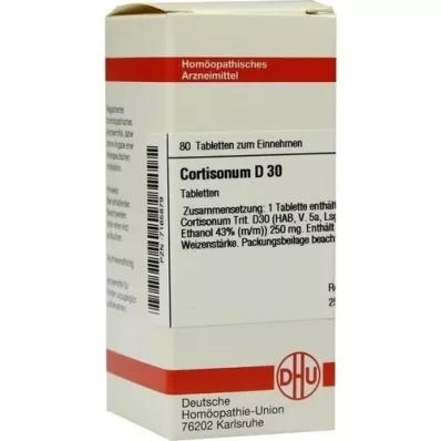 CORTISONUM D 30 tabletter, 80 stk