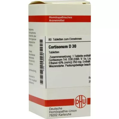 DHU Cortisonum D 30 tabletter, 80 stk