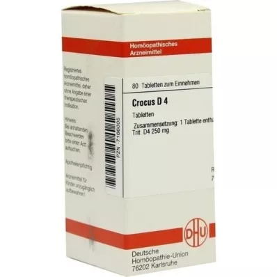 CROCUS D 4 tabletter, 80 stk