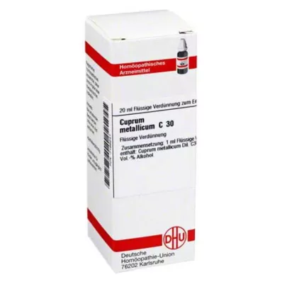 CUPRUM METALLICUM C 30-fortynning, 20 ml CUPRUM METALLICUM C 30-fortynning, 20 ml