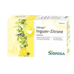 SIDROGA Wellness Ingefær Sitron Te Filterpose, 20X2.0 g