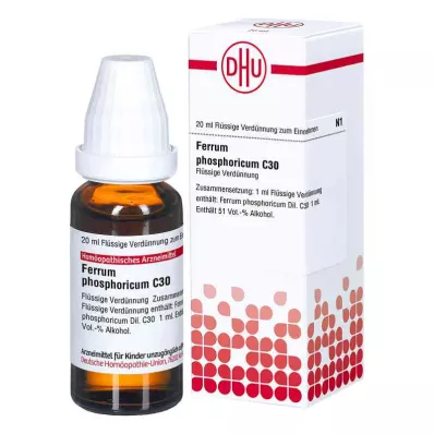 FERRUM PHOSPHORICUM C 30-fortynning, 20 ml