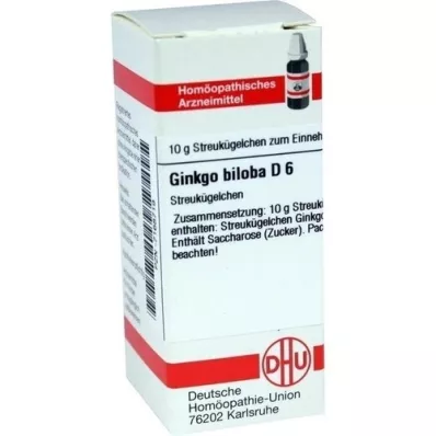 GINKGO BILOBA D 6 globuli, 10 g