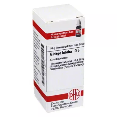 DHU Ginkgo biloba D 6 kuler, 10 g DHU Ginkgo biloba D 6 kuler, 10 g