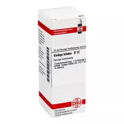 GINKGO BILOBA D 12 Fortynning, 20 ml
