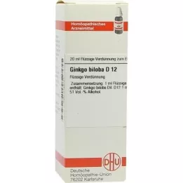 GINKGO BILOBA D 12 Fortynning, 20 ml