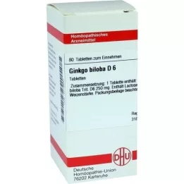 GINKGO BILOBA D 12 tabletter, 80 stk