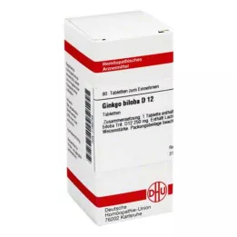 GINKGO BILOBA D 12 tabletter, 80 stk