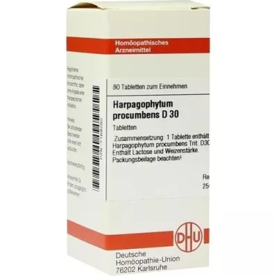 HARPAGOPHYTUM PROCUMBENS D 30 tabletter, 80 stk