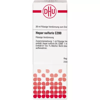 HEPAR SULFURIS C 200 Fortynning, 20 ml