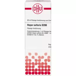 HEPAR SULFURIS D 200-fortynning, 20 ml