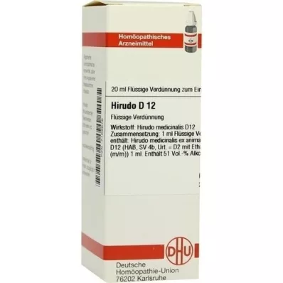 HIRUDO D 12 Fortynning, 20 ml