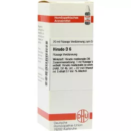 HIRUDO D 6 Fortynning, 20 ml